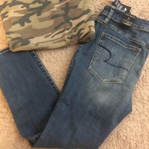 American Eagle denim jeggings